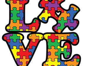 NI284 Autism Awareness Puzzle Piece Car Decal Sticker | Premium Quality Vinyl Sticker | 5-Inches X 5-Inches