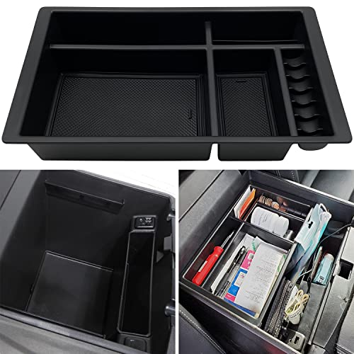 EVTIME Center Console Organizer Compatible with 2015-2020 Chevy Yukon Tahoe Suburban and 2014-2018 GMC Sierra Silverado Tray Accessories Armrest Storage-Full Console w/Bucket Seats ONLY EVTIME Center Console Organizer Compatible with 2015-2020 Chevy Yukon Tahoe Suburban and 2014-2018 GMC Sierra Silverado Tray Accessories Armrest Storage-Full Console w/Bucket Seats ONLY