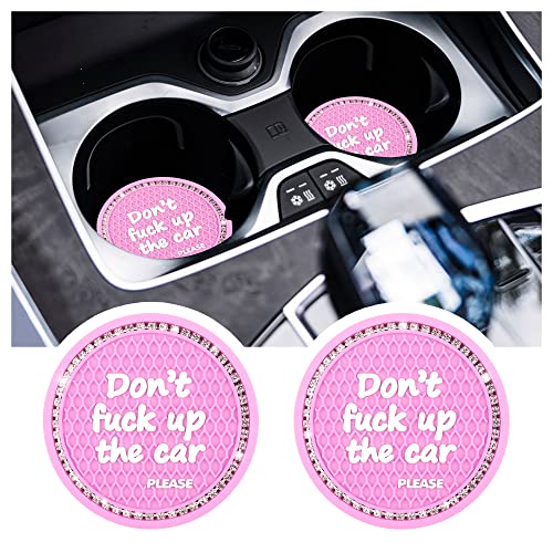 Junecarp 2 Pack Car Cup Holder Coaster Junecarp 2 Pack Car Cup Holder Coaster