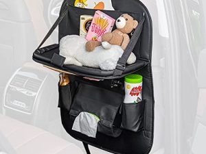JUSTTOP Leather Car Backseat Organizer