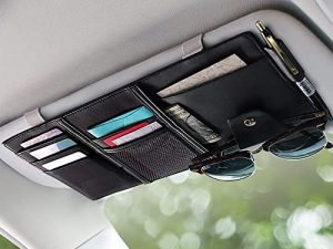 EcoNour Car Sun Visor Organizer | Truck Visor Organizer with Storage Pockets for Cards