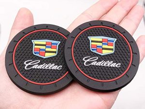 2Pcs 2.8 Inch Durable Anti Slip Cup Mat for Cadillac