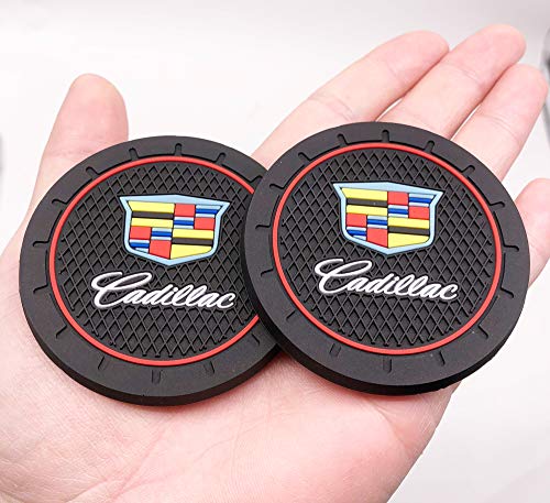 2Pcs 2.8 Inch Durable Anti Slip Cup Mat for Cadillac 2Pcs 2.8 Inch Durable Anti Slip Cup Mat for Cadillac