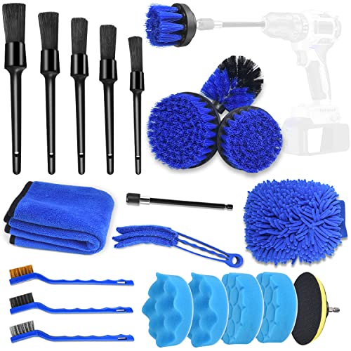 SJPLZQC 21 Pcs Car Cleaning Tools Kit with Car Detailing Brush Set SJPLZQC 21 Pcs Car Cleaning Tools Kit with Car Detailing Brush Set