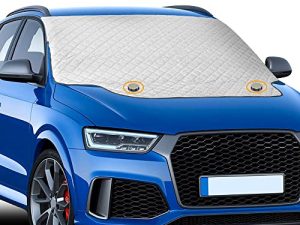 EcoNour PEVA Magnetic Car Windshield Covers for Winter | Four-Layered Car Windshield Snow Cover for Ice and Snow Protection | Car Cover Waterproof All Weather Protection | Standard (69 x 48 inches)