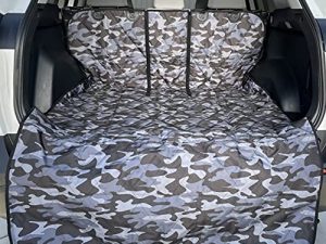 4Knines SUV Cargo Liner for fold Down Seats 60/40 Split and armrest Pass-Through Compatible USA Based Company Small Camo…