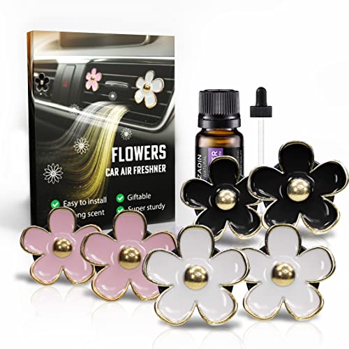 6 Pieces Daisy Car Decoration Flower Air Vent Clip Air Conditioning Outlet Clip Car Air Freshener Clip Car Interior Decor Charm Colorful Car Interior Accessories for Girls Women 6 Pieces Daisy Car Decoration Flower Air Vent Clip Air Conditioning Outlet Clip Car Air Freshener Clip Car Interior Decor Charm Colorful Car Interior Accessories for Girls Women