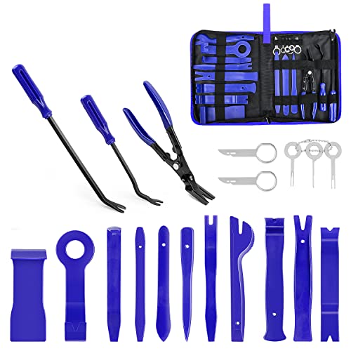 GOOACC - GRC-49 19Pcs Trim Removal Tool Set & Clip Plier Upholstery Remover Nylon Car Panel Removal Set with Portable Storage Bag GOOACC - GRC-49 19Pcs Trim Removal Tool Set & Clip Plier Upholstery Remover Nylon Car Panel Removal Set with Portable Storage Bag