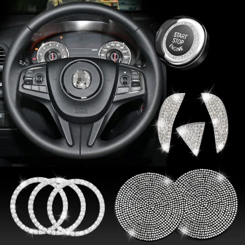 JINGSEN Bling Steering Wheel Accessories Compatible with Acura Accessories Bling MDX RDX TLX TL CDX ZDX Interior Decoration Women 3D Rhinestone Decals Cover JINGSEN Bling Steering Wheel Accessories Compatible with Acura Accessories Bling MDX RDX TLX TL CDX ZDX Interior Decoration Women 3D Rhinestone Decals Cover