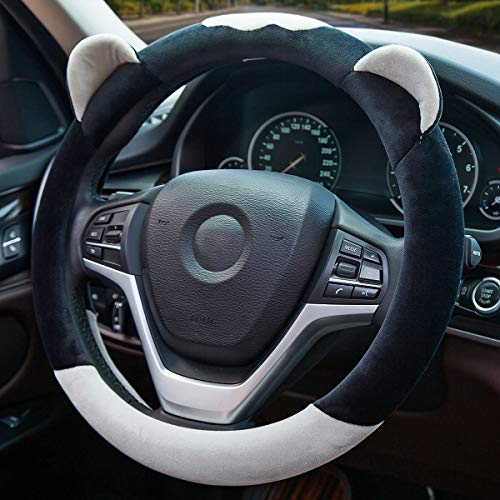 ChuLian Cute Winter Warm Plush Auto Car Steering Wheel Cover for Women Girls ChuLian Cute Winter Warm Plush Auto Car Steering Wheel Cover for Women Girls