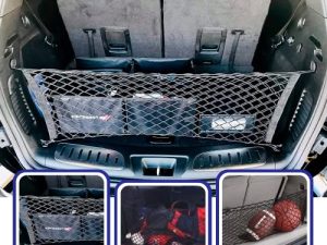 Envelope Style Trunk Mesh Cargo Net for Dodge Durango SXT GT SRT 1998- 2022 - Car Accessories - Premium Trunk Organizers and Storage - Cargo Net for SUV - Vehicle Carrier Organizer for Dodge Durango