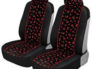 BDK Red Cherry Car Seat Covers for Front Seats