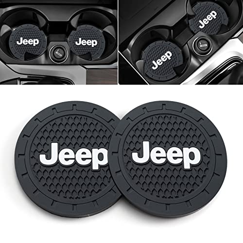 AOKADUTE Car Cup Holder Coaster Compatible with Jeep Grand Cherokee Wrangler Compass Renegade Patriot Grand Comander Recessed Silicone Non-Slip Drink Coaster Car Accessories 2.76 Inch 2 Pieces AOKADUTE Car Cup Holder Coaster Compatible with Jeep Grand Cherokee Wrangler Compass Renegade Patriot Grand Comander Recessed Silicone Non-Slip Drink Coaster Car Accessories 2.76 Inch 2 Pieces