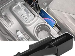 Savadicar JK GearTray Gear Shift Console Side Storage Box Passenger Side Organizer Tray for 2011-2018 Jeep Wrangler JK JKU