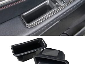 Vesul Front Row Door Side Storage Box Compatible with Ford Explorer 2016 2017 2018 2019 Armrest Phone Container Door Organizer Handle Pocket ABS Tray Insert Glove Pallet…