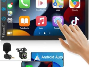 Double Din Car Stereo Radio Voice Control Apple Carplay & Android Auto