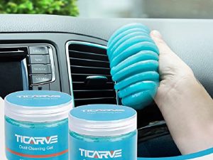 TICARVE Cleaning Gel Car Putty Car Detail Putty Auto Detail Gel Detail for Car Interior Cleaner Kits Automotive Car Slime Keyboard Cleaner Blue (2Pack)