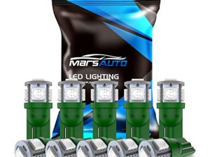 MarsAuto 194 LED Light Bulb Green