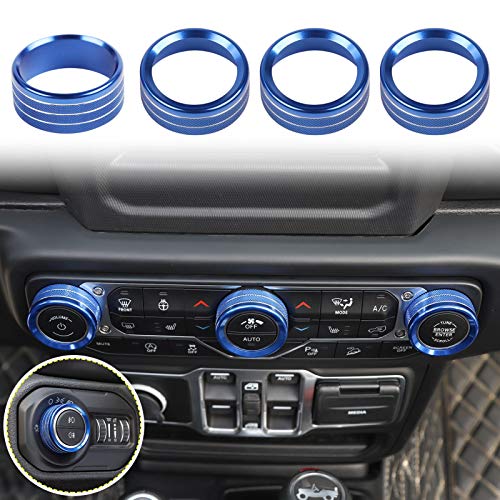 Voodonala Air Conditioner Headlight Switch Knobs Trim for 2018 2019 2020 2021 2022Jeep Wrangler JL JLU Gladiator JT Voodonala Air Conditioner Headlight Switch Knobs Trim for 2018 2019 2020 2021 2022Jeep Wrangler JL JLU Gladiator JT
