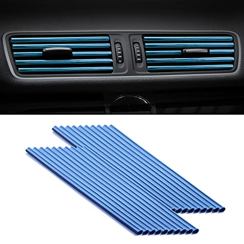 SINGARO 20 Pieces Car Air Conditioner Air Outlet Decorative Strips SINGARO 20 Pieces Car Air Conditioner Air Outlet Decorative Strips