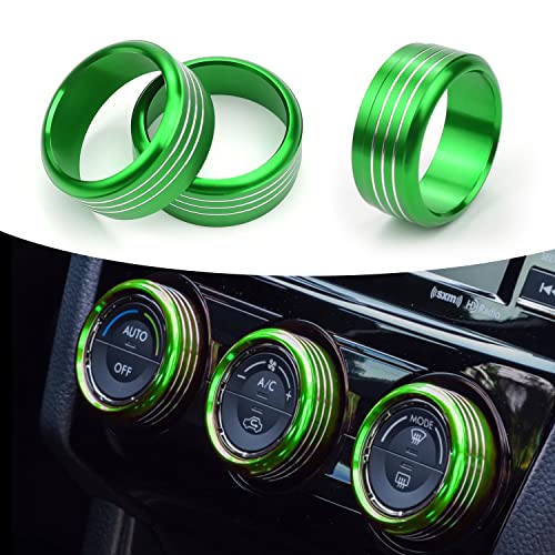 For Subaru AC Knob Cover Accessory Center Console Switch Volume Temp Control Button Ring Trim Compatible with Forester 2014-2018 For Subaru AC Knob Cover Accessory Center Console Switch Volume Temp Control Button Ring Trim Compatible with Forester 2014-2018