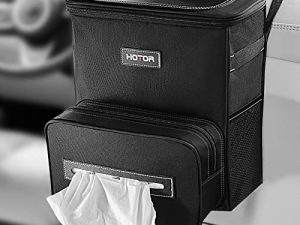 HOTOR Car Trash Can 2.5 Gallon - Handy Car Tissue Holder