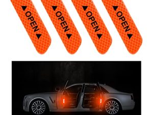 4PCS Car Door Open Warning Reflective Stickers
