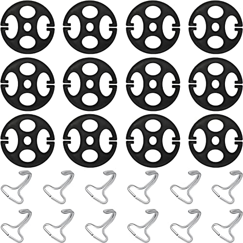 24 Pieces Car Seat Cover Plum Plate Metal Hook 24 Pieces Car Seat Cover Plum Plate Metal Hook