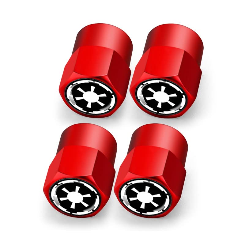 Aanlun for Star War Valve stem caps Car tire Valve caps 4PCS Galactic Empire Car Tire caps fit Star War Car Accessories (Fit Galactic Empire Red) Aanlun for Star War Valve stem caps Car tire Valve caps 4PCS Galactic Empire Car Tire caps fit Star War Car Accessories (Fit Galactic Empire Red)