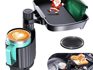 OFY Car Cup Holder Expander Tray with Adjustable Base [2023 Upgraded Super Stable]