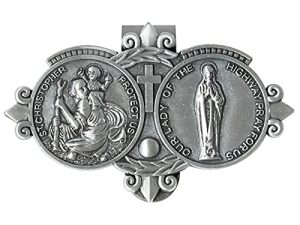 Fanhostco Saint St Christopher Medal for Car