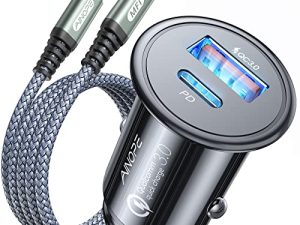 [Apple MFi Certified] iPhone Car Charger Fast Charging