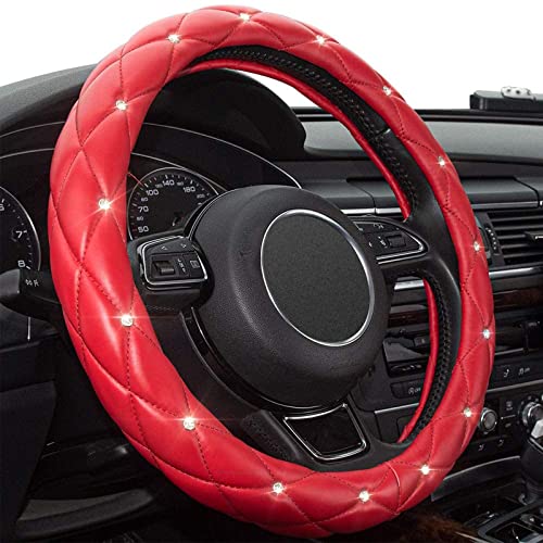 Xizopucy Red Steering Wheel Cover Xizopucy Red Steering Wheel Cover
