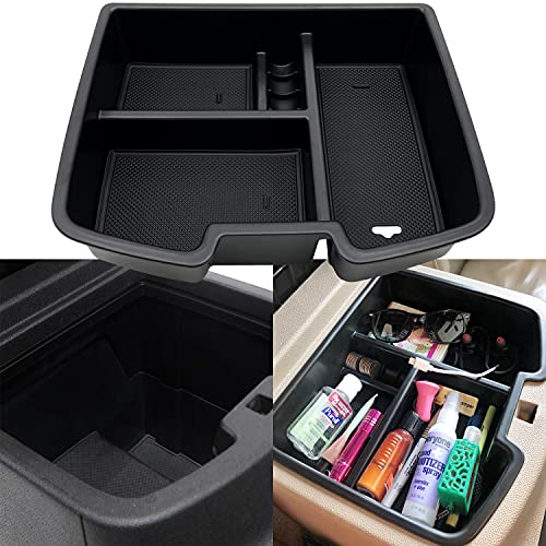 JOJOMARK Center Console Organizer Tray Compatible with 2007-2014 GMC Sierra Chevy Silverado Tahoe Yukon Suburban - Accessories Replaces 19166288 (Black) JOJOMARK Center Console Organizer Tray Compatible with 2007-2014 GMC Sierra Chevy Silverado Tahoe Yukon Suburban - Accessories Replaces 19166288 (Black)