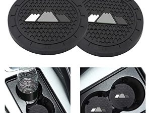 Beiyashopp 2PCS Tri-Color 3 Color Car Cup Holder Coasters