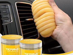 TICARVE Cleaning Gel Car Putty Car Cleaning Putty Gel Auto Detailing Car Interior Cleaner Cleaning Kits Clean Slime Car Assecories Keyboard Cleaner Yellow 2Pack