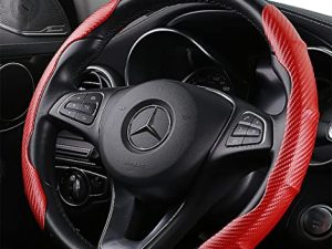 Vacallity 2 Packs Carbon Fiber Steering Wheel Cover