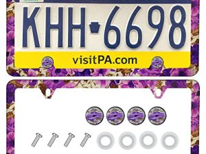 Purple License Plate Frame for Women