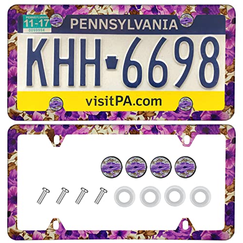Purple License Plate Frame for Women Purple License Plate Frame for Women