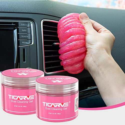 TICARVE Cleaning Gel Car Putty Car Clean Putty Gel Auto Tools Car Interior Cleaner Car Cleaner Car Cleaning Slime Car Assecories Keyboard Cleaner Rose 2Pack TICARVE Cleaning Gel Car Putty Car Clean Putty Gel Auto Tools Car Interior Cleaner Car Cleaner Car Cleaning Slime Car Assecories Keyboard Cleaner Rose 2Pack