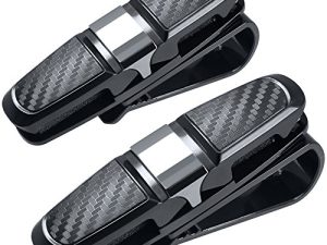 FineGood 2 Pack Glasses Holders for Car Sun Visor