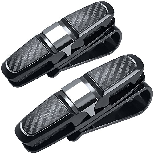 FineGood 2 Pack Glasses Holders for Car Sun Visor FineGood 2 Pack Glasses Holders for Car Sun Visor