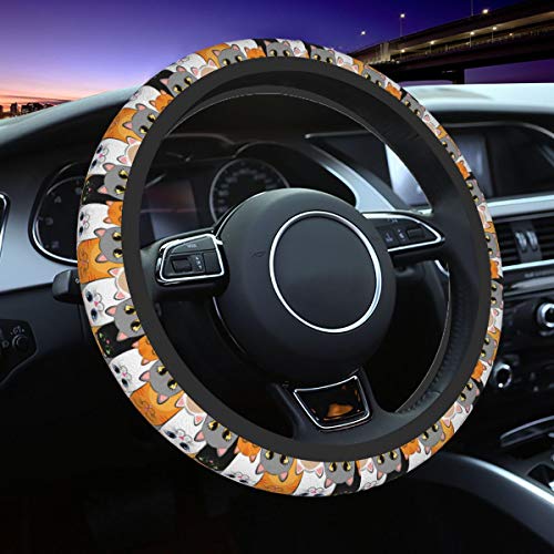 Delerain Cute Cats Kittens Steering Wheel Covers Delerain Cute Cats Kittens Steering Wheel Covers