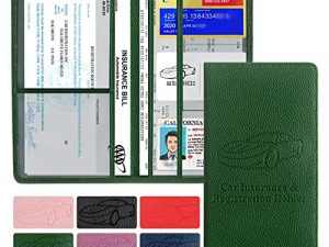 Premium Car Registration and Insurance Card Holder