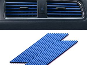 LivTee 20 Pieces Car Air Conditioner Decoration Strip for Vent Outlet