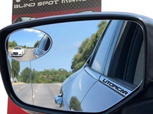 New Blind Spot Mirrors Can be Installed Adjustable or Fixed. Car Mirror for Blind Side / Door Mirrors by Utopicar Car Accessories | Wide Angle Rear View Mirrors [Frameless Design] (2 pack)