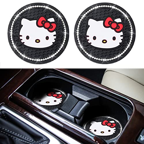 GDBESU 2PCS Cup Holder Insert Coaster Hello Kitty GDBESU 2PCS Cup Holder Insert Coaster Hello Kitty