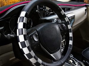 Evankin Lattice Leather Steering Wheel Cover