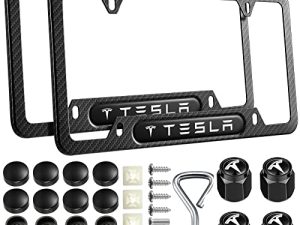 2PCS License Plate Frames for Tesla