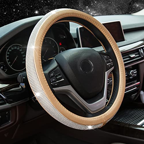 New Diamond Leather Steering Wheel Cover with Bling Bling Crystal Rhinestones New Diamond Leather Steering Wheel Cover with Bling Bling Crystal Rhinestones